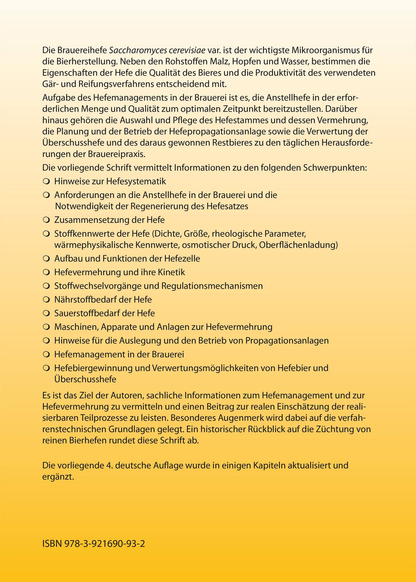 Die Hefe in der Brauerei