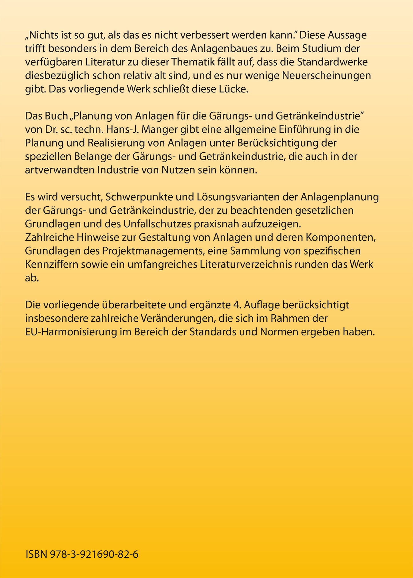 Planung von Anlagen für die Gärungs- und Getränkeindustrie