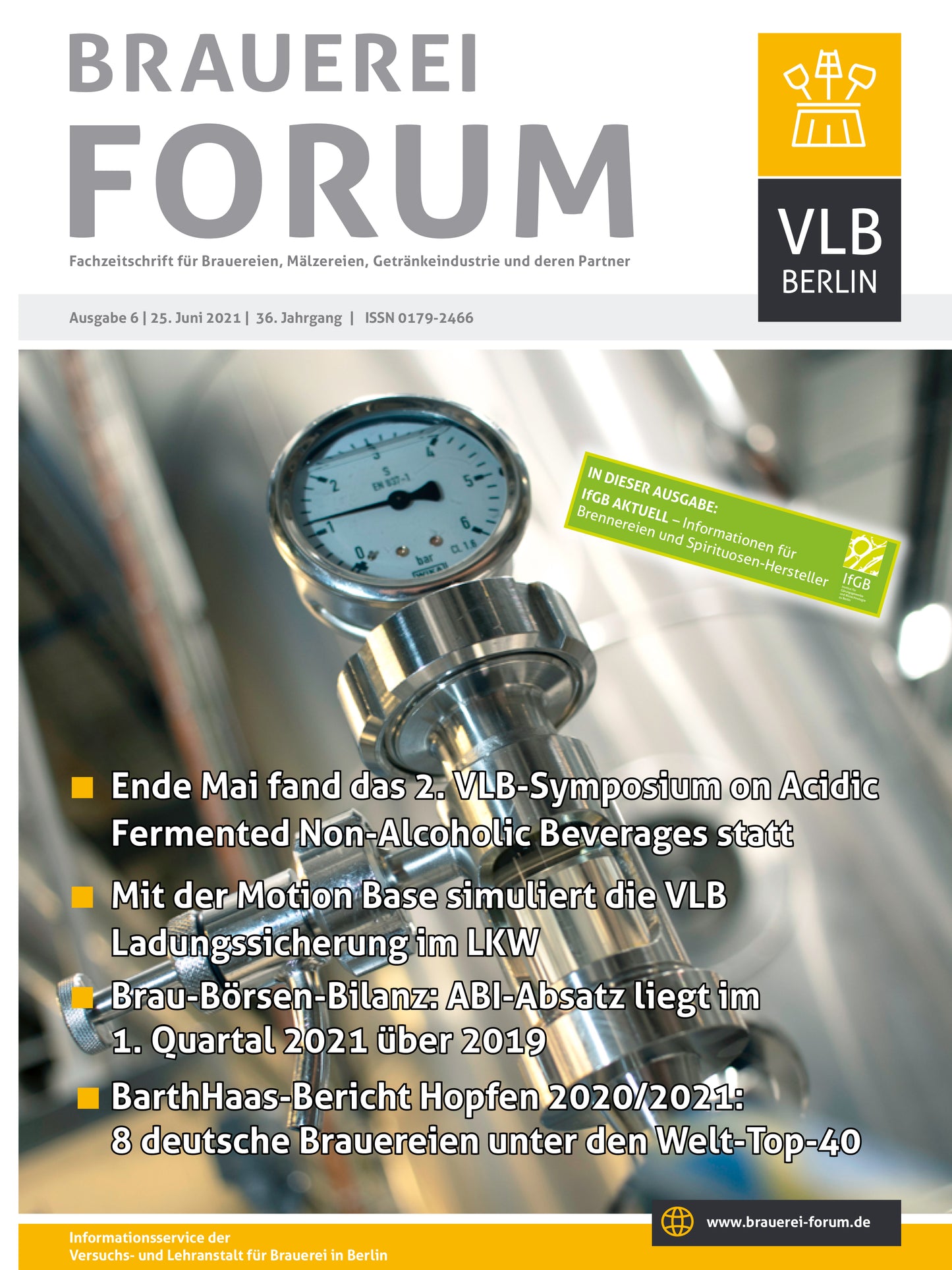Fachzeitschrift Brauerei Forum